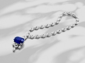 Silver Swarovski® Crystal Studded Pendant Necklace - CHARLES & KEITH HU